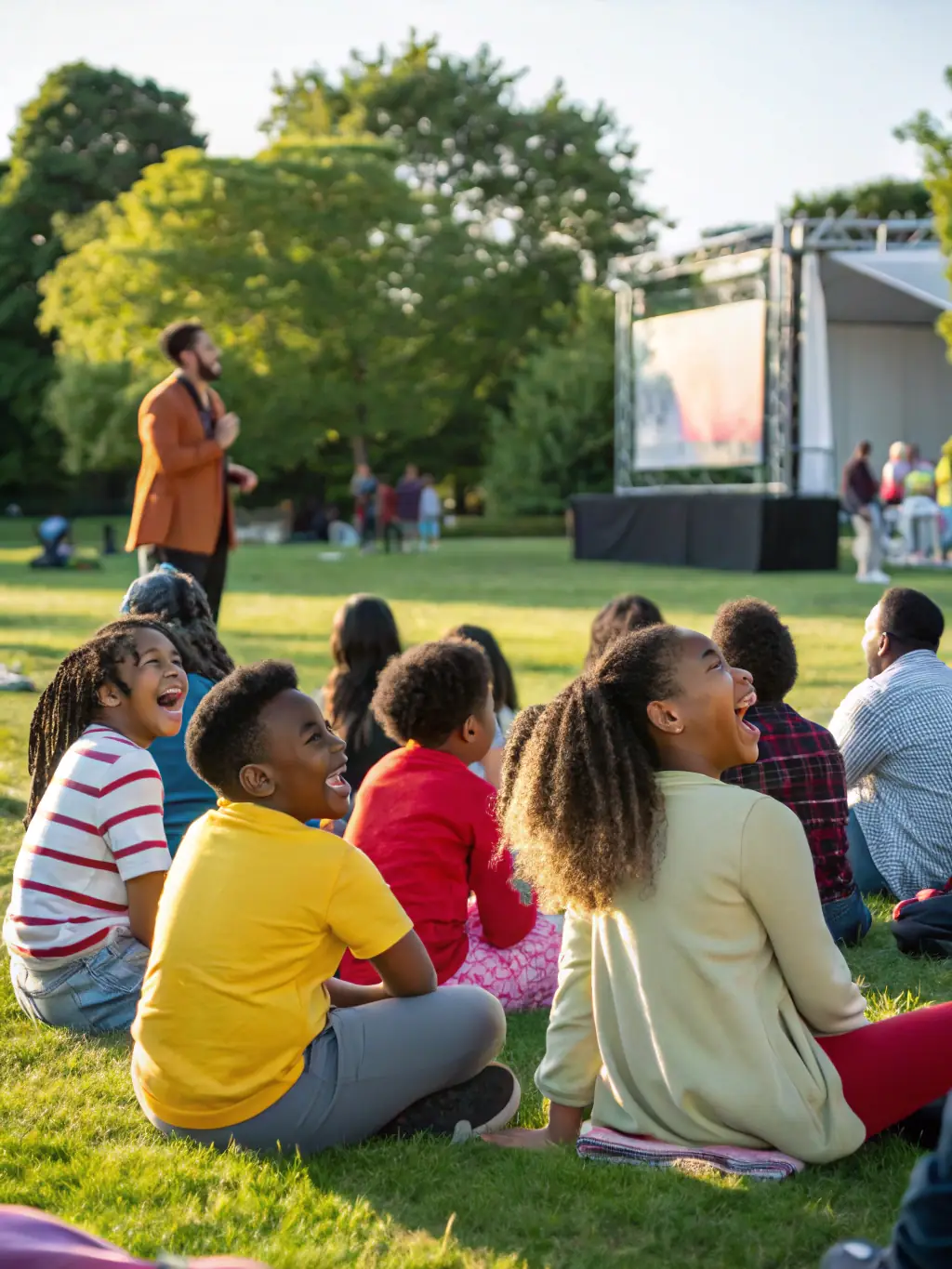 A photograph capturing a multigenerational audience enjoying a traditional music performance, illustrating the impact of AMMC's work on community enrichment.